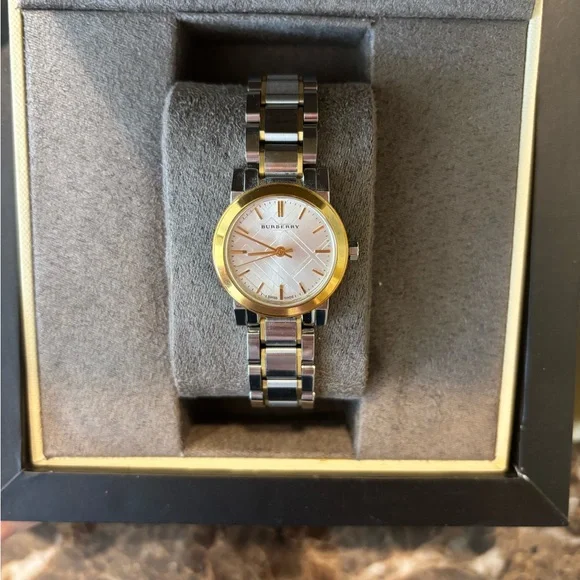 Burberry Gold and Silver Classic Watch - Picture 1 of 5